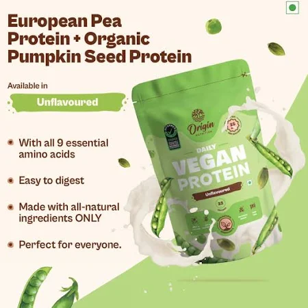 Origin Nutrition Unflavoured Vegan Protein Powder - Image 2